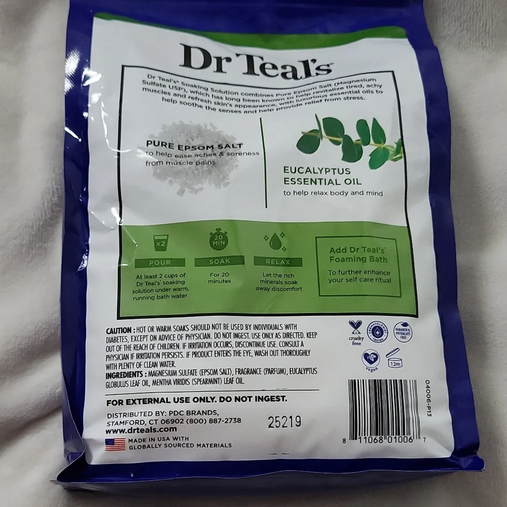 Eucalyptus Spearmint Epsom Salt Soak - Picture 4 of 10